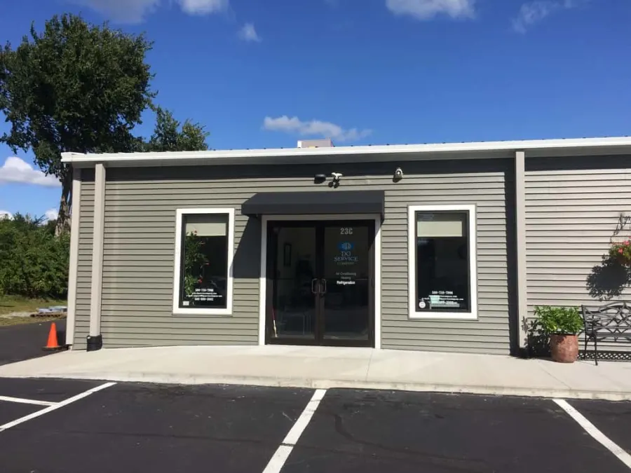 DG Service Company office building on County Road